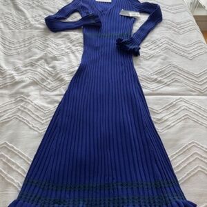ALTUZARRA Bodycon Maxi Dress - NEW - Cobalt Blue - Size L